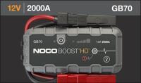 NOCO Boost GB70: Arrancador de Batería de Litio de 2000A UltraSafe – Antichispas y Protección contra Polaridad Inversa – Power Bank USB y Linterna LED – para Motores de Gasolina 8,0L y Diésel 6,0L - details 0