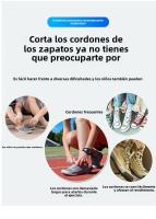 Cordones Sin Atar De Tira Elástica Y Colorida Con Bloqueo De Metal Para Zapatos Cómodos Y Rápidos De Desatar SMATLELF - details 1