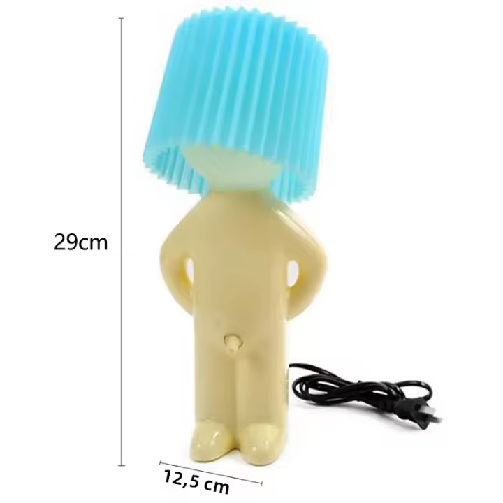 Lámpara Nocturna Creativa De Diseño Para Mesa De Hotel En Forma De Niño Malo Luz De Mesa Con Interruptor E14 Bajo Requiere Luz LED Incluida Decoración Para Dormitorio - 1