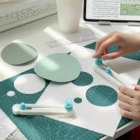 Cortador De Circulo Ajustable 360° Para Scrapbooking Herramienta De Precisión Para Cortes Circulares De Papel Ideal Para Enthusiasts De Manualidades - details 0