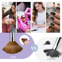 Cepillo De Uñas De Acrílico Shine Chance Puro Kolinsky Oval Para Extensión De Uñas Profesional Material De Cerdas De Kolinsky Origen China - details 2
