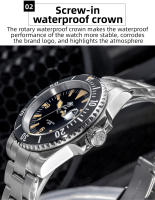 Reloj De Pulsera Mecánico Para Hombre ADDIESDIVE Lujo Cristal De Zafiro Resistente Al Agua 200M Luminoso Acero Inoxidable Analogo AD2064 - details 5