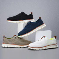 Zapatos Casuales Para Hombre Talla Grande 2024 Malla Tejida Ligera Y Cómoda Para Trabajo Y Conducir Zapatillas De Verano Transpirables Para Paseo Al Aire Libre - details 0