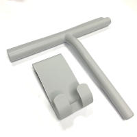 Cepillo De Ducha Para Vidrio Con Portador De Silicona Limpia Puertas De Ducha Y Espejos De Baño Material De Goma Y Plástico Herramienta De Limpieza Ecológica Para Ventanas Y Paredes De Vidrio - details 19
