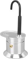 Olla Moka de Pico Único, Cafetera Moka DE UN Tubo, Cafetera Moka DE UN Solo Pico, 50 Ml/1 Taza, Pico de Aleación de Aluminio Portátil, para Fiesta en Casa Camping y Viajes(17X8.5 cm) - details 4