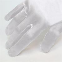 Guantes De Sol En Satén Estirables Clásicos Para Mujer En Blanco Y Oro Champán Guantes De Boda Adultos Talla Ajustable Moda - details 3