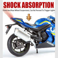 Modelo De Motocicleta SUZUKI GSX-1000R a Escala 1:9 Para Niños Juguetes De Metal Con Ruedas De Aleación Absorción De Choques Regalo Para Niños Boys - details 8