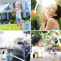 Ducha Eléctrica Portátil IP7 con Luz LED - Batería Recargable Magnética, 2 Velocidades, Tubo 1.8M, Ideal para Camping y Viajes al Aire Libre - details 7