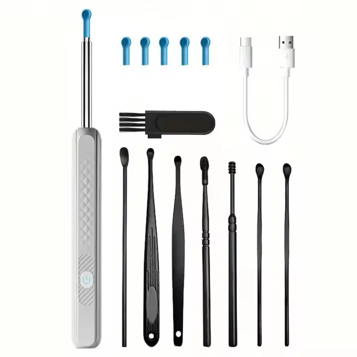 Kit De Limpieza De Oídas Con Cámara Otoscopio WiFi Inalámbrica Visión Infrarroja Limpieza De Cerdas De Dientes Inspection Oral Cuidado De La Salud - 1