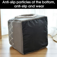Cama De Gato Y Perro Caliente Suave Para Invierno Tamaño L/XL Color Café/Negro/Cafeína Dual Uso Nido De Descanso Para Pequeños Perros Y Gatos Pupusas Material 100% Algodón - details 6