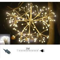 LILI HOME Luz Chispa Bengala Ø60cm - 96 LEDs, Interior/Exterior distribuidos en 24 palos ofrecen un espectáculo deslumbrante en tonos cálidos y blancos. Perfecta para decorar interiores y exteriores, su diseño multifunción con efectos intermitentes es ide - details 3