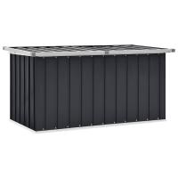 vidaXL Caja de almacenaje para jardín 129x67x65 cm en color Gris/Marrón/Antracita y más - details 2