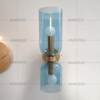 Lámpara De Pared LED Nórdica Tricolor Vidrio Dormitorio Lámpara De Noche Sala De Estar Pasillo Foyer Creativa Sconce Iluminación Fixación - details 4
