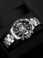 Reloj De Moda Para Hombre Reloj De Pulsera De Cuarzo Reloj De Mano Casual Con Calendario Resistente Al Agua Color Verde - details 8