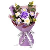 Bouquet De Flores Tejidas Decoración Para El Hogar Para Día Del Maestro Cumpleaños Aniversario Agradecimiento Día De La Madre Regalo Para Mujer - details 6