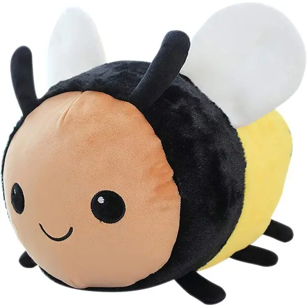 （30cm）Cute Super Soft Bee Plush Doll Toy Kawaii Bee Plush Pillow Cushion Stuffed Animal Doll Halloween Birthday Gift for Kids Boys Girls - 1