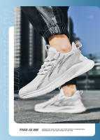 Zapatos De Correr Transpirables Ligeros Con Cordones Antideslizantes Deportivos Moda Zapatillas De Tenis Para Hombre - details 1