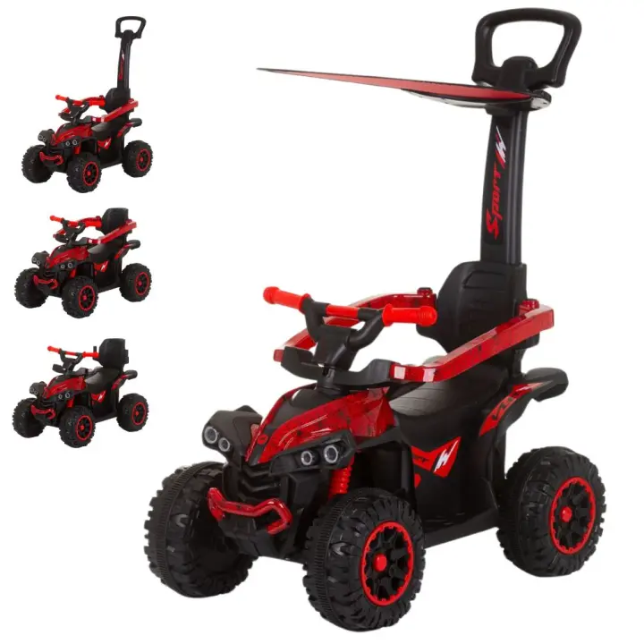 CHIPOLINO Correpasillos ATVs con Mango Parental y Capota de Chipolino - 1