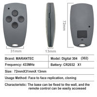 Control Remoto De Puerta De Garaje Digital MARANTEC 433.92MHz Código Fijo Compatible Con Modelos 302 304 313 211 212 214 Comando De Puerta 433MHz - details 12