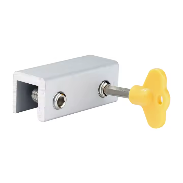 Cerradura De Seguridad Para Ventanas Y Puertas Sliding De Aluminio Stops Anti-Robo Para Niños Y Bebés Instalación En Marco De Puerta Y Ventana - 1