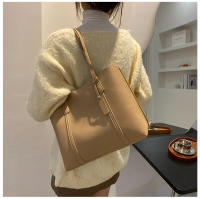 Bolso De Hombro Versátil De Cuero Suave Negro Minimalista Gran Capacidad Bolso De Tote Casual Para Mujer Estilo Inglés - details 14