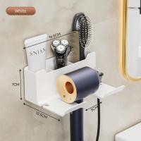 Soporte Para Secador De Pelo 1 Pieza Organizador De Baño Plástico Soporte Para Linterna Y Secador De Pelo Colgante Tipo De Instalación - details 2