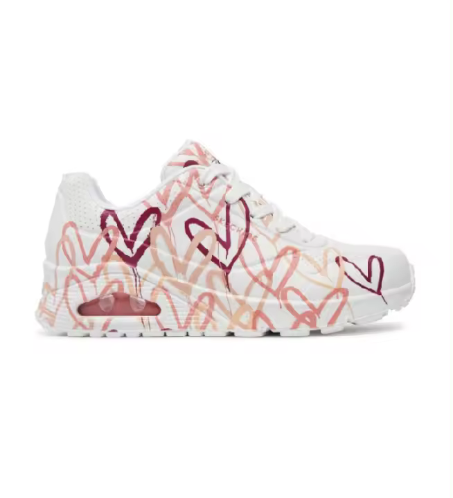 Skechers | Mujer | Zapatillas Uno blanco, rosa - 1