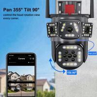 Cámara PTZ WiFi 12MP 4K Con Lente Dual Tres Pantallas Protección Al Aire Libre Detección De Movimiento CCTV IP Vigilancia Exterior - details 5