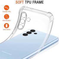 Funda De Silicona Transparente Para Samsung Galaxy A05 A05S A15 A04s A04 A04E A14 A24 4G A34 A54 5G Antigolpes Y Resistentes a Arañazos Y Huellas 1.5MM - details 3