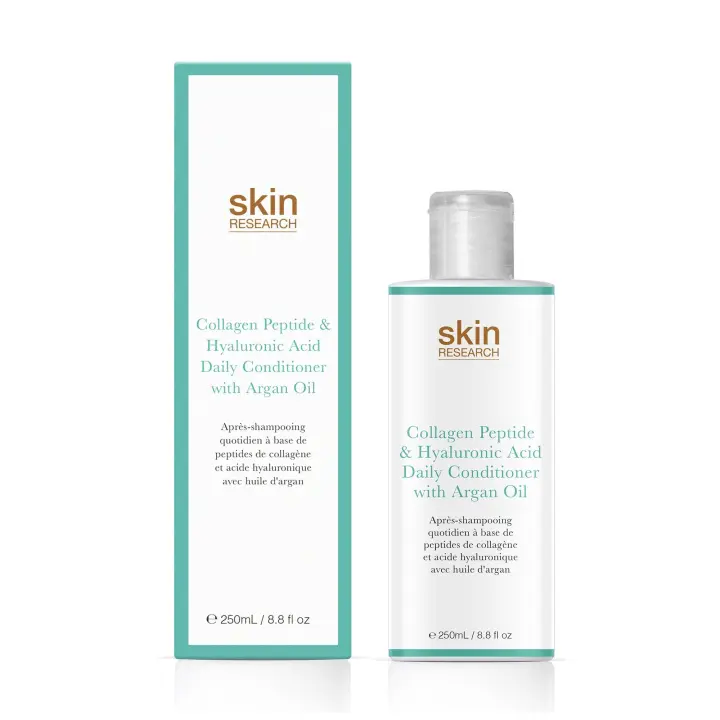 Skin Research Acondicionador Cotidiano de Péptidos de Colágeno y Ácido Hialurónico con Aceite de Argán - 1