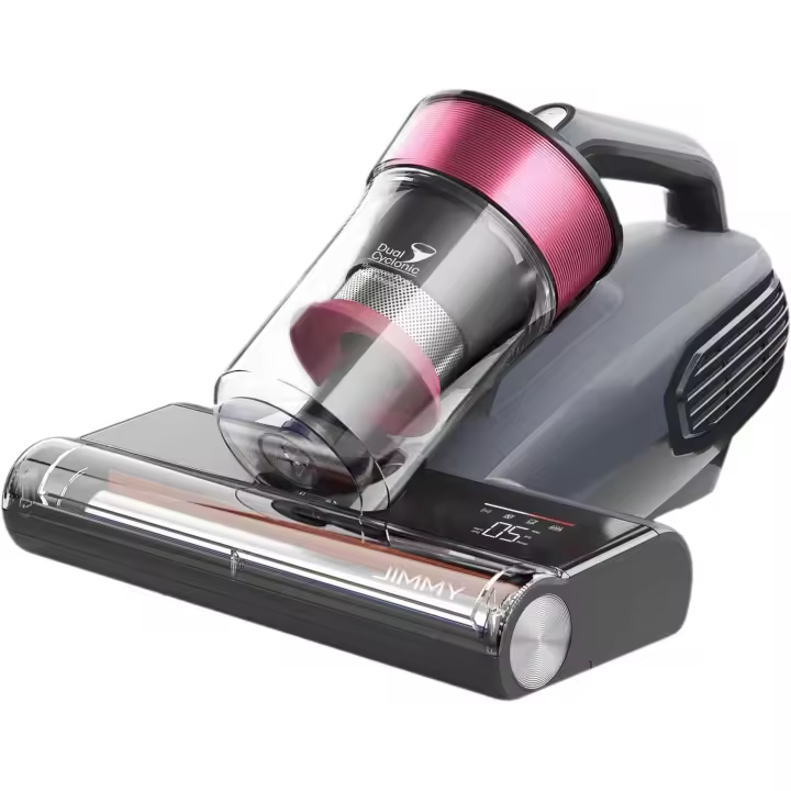 Jimmy BX8 Aspirador de Mano para Colchones, 600W 15kPa Succion Aspiradora Antiacaros con Ultravioleta UV-C, Secado Termico 65℃, Deteccion Inteligente Sensor, Pantalla LED, Función de Iones Negativos - 1