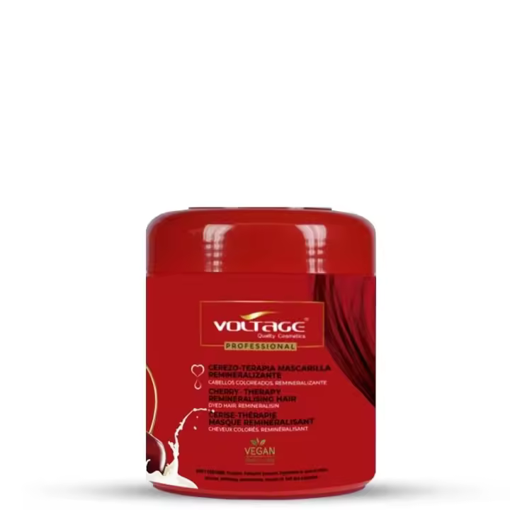 Voltage Cosmetics Mascarilla Cerezo-Terapia 500Ml Remineralizante Fijadora del Color Aromaterapia - 1