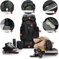 Mochila de senderismo 80L, mochilas de senderismo, mochila de viaje, mochila para alpinismo impermeable, Daypack de escalada camping y turismo para hombre y mujer - details 1