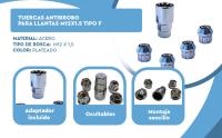 Banner - Tuercas antirrobo para llantas M12x1.5 tipo F