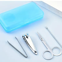 Set De Cuidado De Uñas Y Pies De 4 Piezas Con Tijeras Y Cortauñas De Acero Inoxidable Kit De Reparación Para Manos Y Pies - details 1