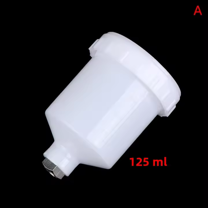 Copa De Pintura Con Atomizador De Plástico 125/250/600ml Para Pistoletas De Pintura Conector De Hilo Por Gravedad Para Herramientas De Mover Rápido - 1