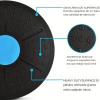 Tablero De Equilibrio De Yoga 1 Pc Equipo De Fitness Para Rehabilitación Sensorial Material De Goma Deporte De Entrenamiento Core - details 4