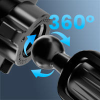Soporte para Teléfono para Auto, Montura para Rejilla de Ventilación [Clip de Gancho Metálico] Alta Estabilidad Compatible con iPhone 16 15 14 13 12 11, Samsung S22 S21 y Todos los Smartphones (Color Negro) - details 3