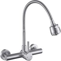 Grifo de cocina de Maple inoxidable 304, Grifo de Agua fría y Caliente con rotación de 360 Grados, color Plisado - details 0