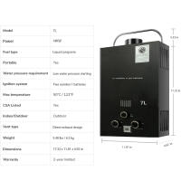 Calentador de agua portátil de propano, 7L, para exteriores, SIN depósito, múltiples protecciones de Gas para RV, cabina, Granero, Camping Calentador de agua portátil de propano - details 1