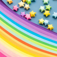 Papel Colorido Para Manualidades 540pcs DIY Origami Strip Plegable Para Decoración De Artes Y Crafts Suministros De Oficina - details 11