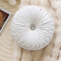 Almohada redonda de terciopelo con forma de rueda y diseño de flor de hielo para sofá, mesita de noche, ventana salediza, futón, almohada de calabaza - details 18