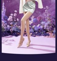 Pantalones De Una Pieza Calientes Y Gruesas Con Corrección De Forma Y Elevación De Glúteos Pantimedias De Flores Para Mujer - details 8