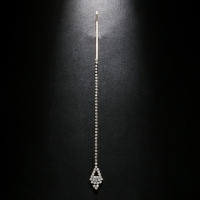 Cadena De Frontal Geométrica Para Mujer Stonefans Joyería De Boda India Diseñadora Diadema De Rhinestone Accesorios De Cabello Tendencia 2024 - details 1