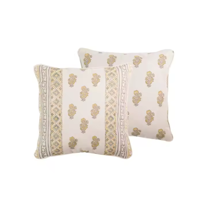Adda Home Cojín Decorativo Lino Flores 45x45 Cm - Estilo y Comodidad - 1