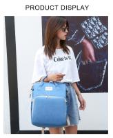 Bolso De Cuero Genuino Para Mamá Y Bebé Bolsa De Almacenamiento Doble Bolsa De Viaje Para Bebé Bolso De Diaper Con Hombro Para Carrito De Bebé - details 10