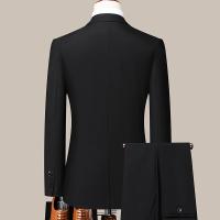Traje De Moda Para Hombre Estilo Italiano Slim Color Sólido Conjunto De 2 Piezas Traje De Boda Casuial Trabajo Presentaciones M-6XL - details 5