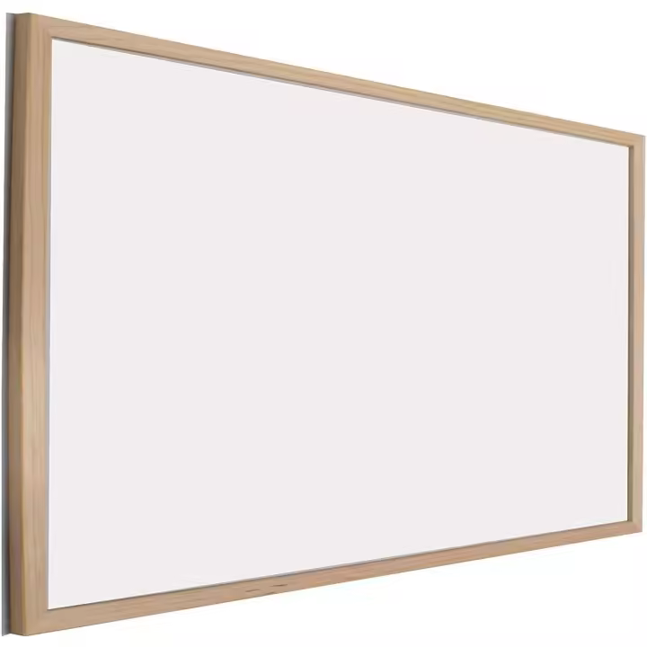 Maxia Market - Pizarra Blanco, Enmarcado con Madera sólida, para tiza y rotulador de Pizarra Material escolar y de oficina - 1