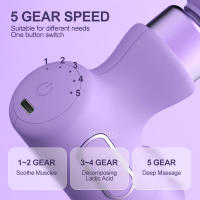 Masajeador Eléctrico De Masaje Mini Potente Relajante Muscular Profundo Con Motor Sin Escobillas Alivio Del Dolor Esbeltez Deportiva Para Fitness - details 8