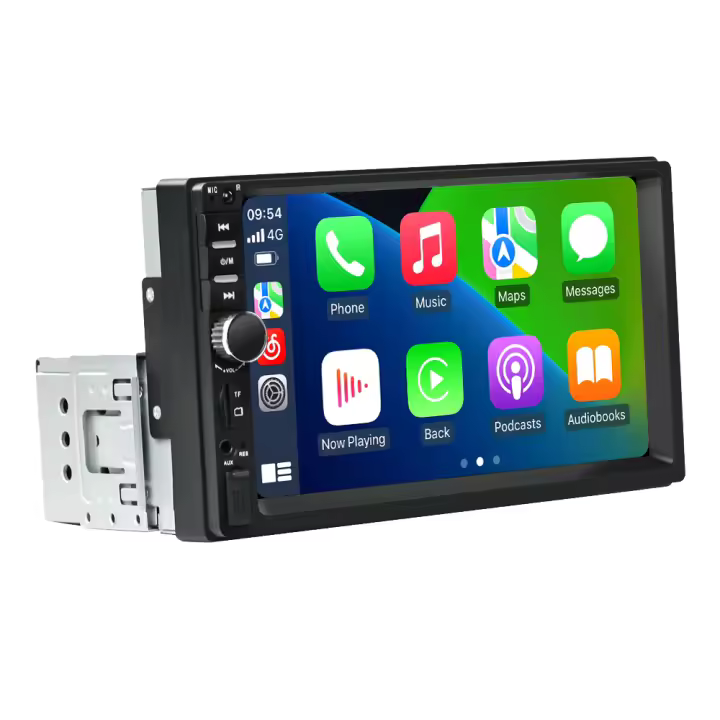 Reproductor Multimedia Para Coche Universal 7' Soporte Carplay Android Auto FM Radio USB TF Bluetooth HD Video Pantalla 1 Din - 1